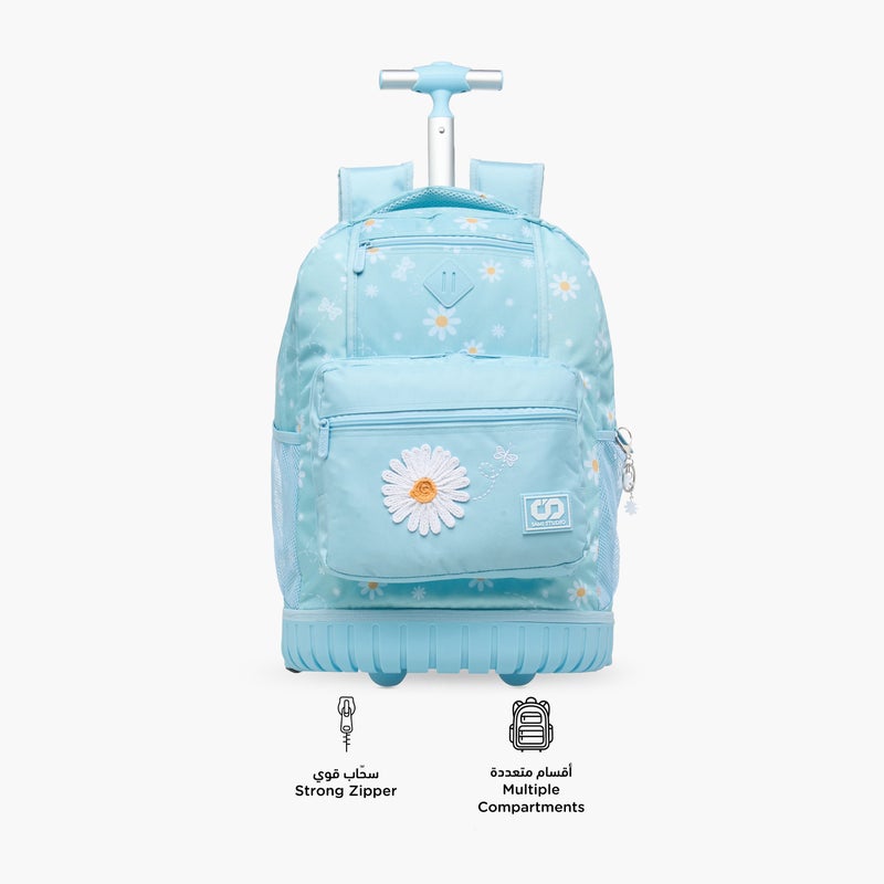 sami_studio Floral Trolley Bag for Girls - Image 4